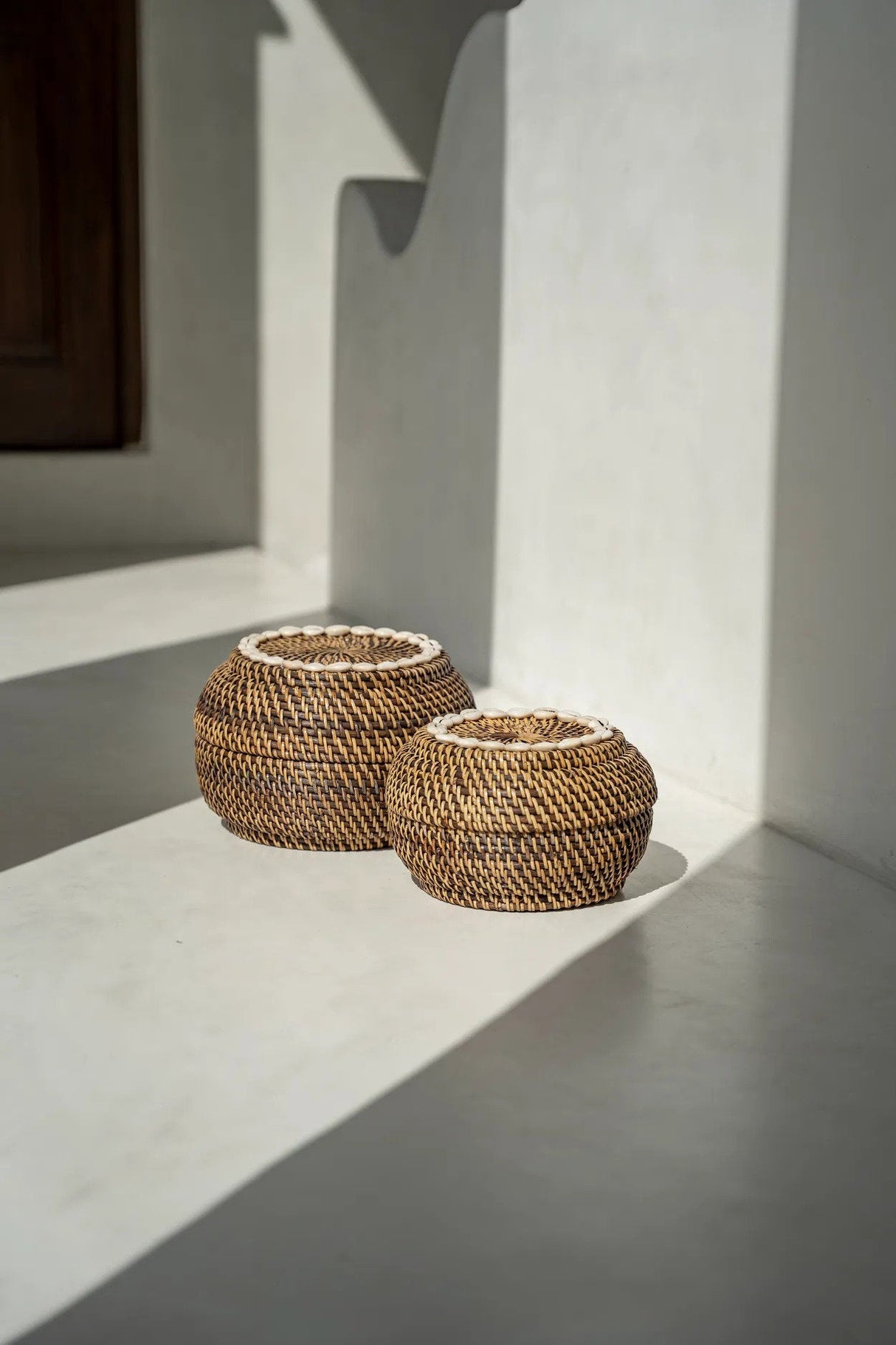 Peek-a-Boo Rattan Storage Basket
