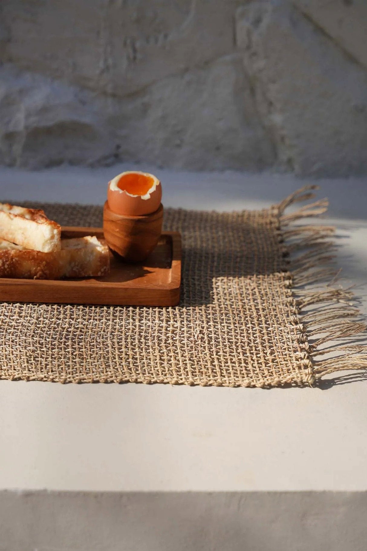 Coquetier en bois de teck