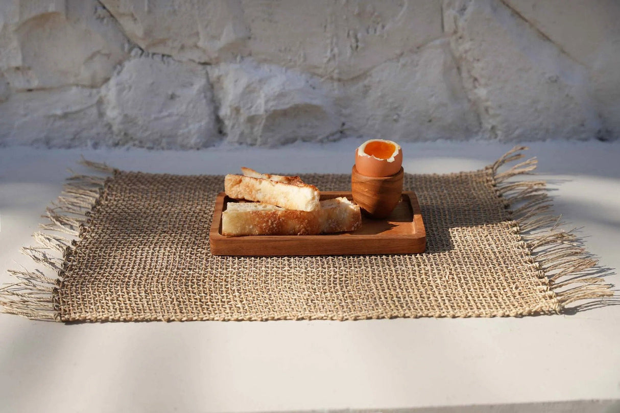 Coquetier en bois de teck