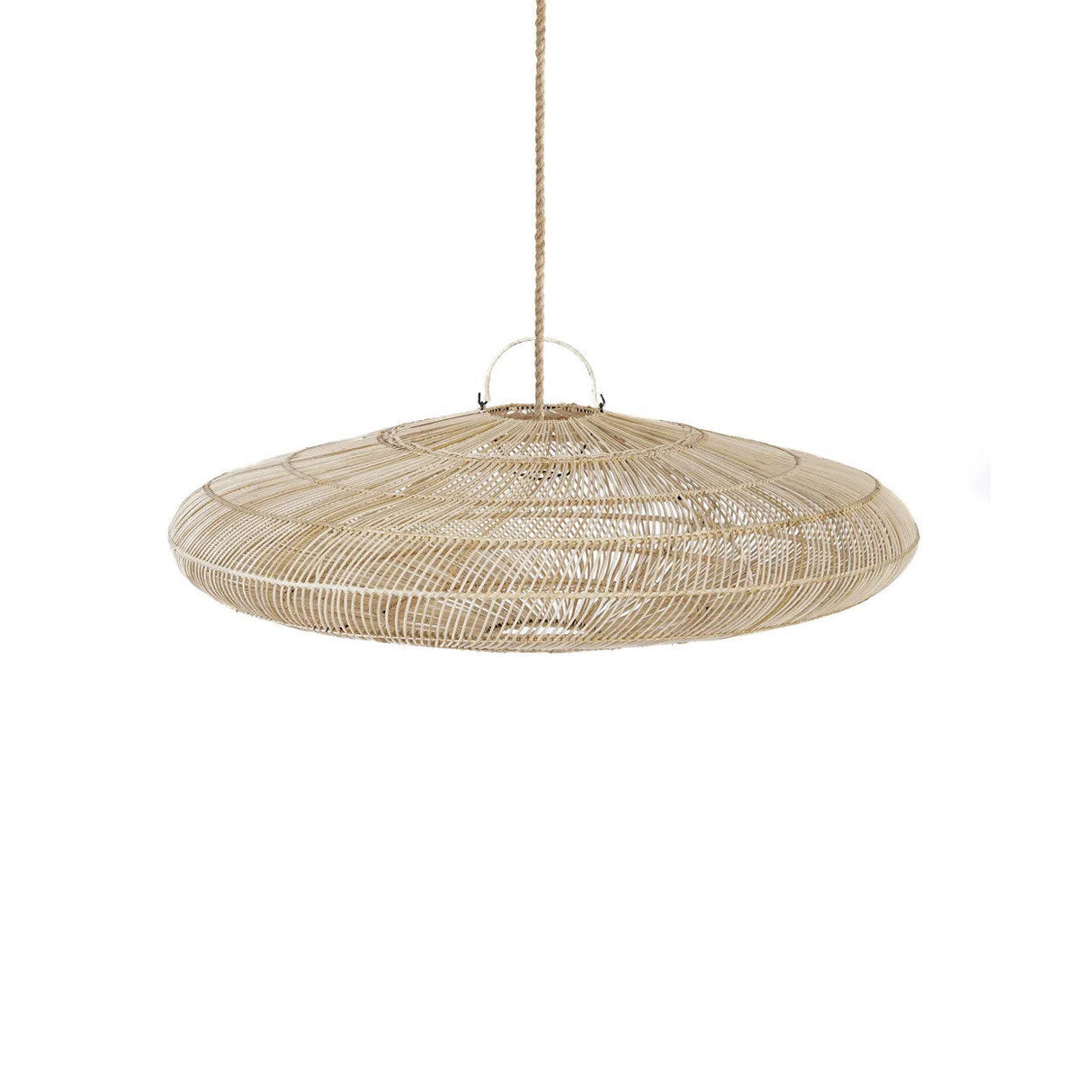 Macaron Pendant Lamp – Handcrafted Rattan Light