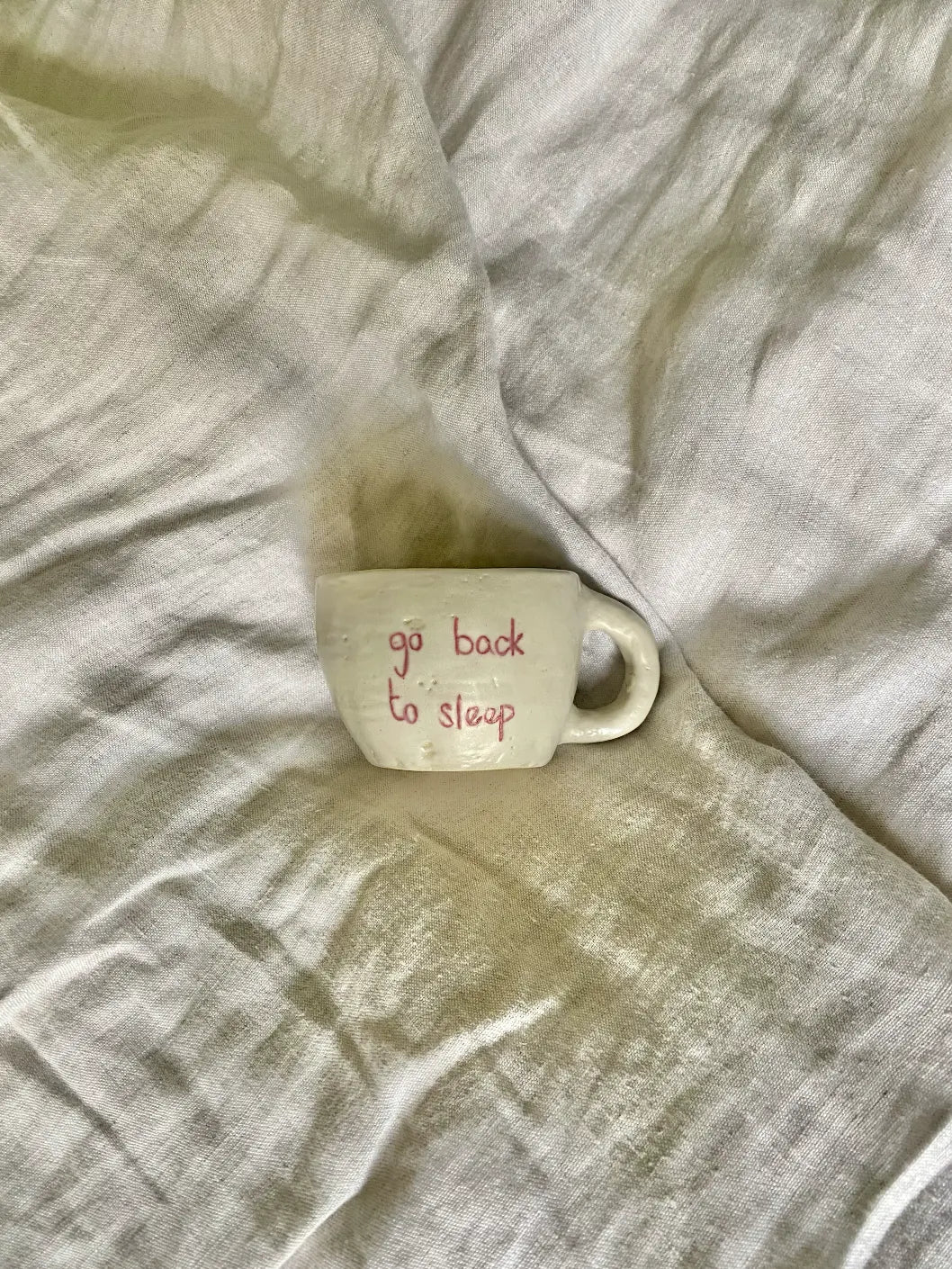 Ceramic Mug – “Go Back to Sleep” maisonbymartina
