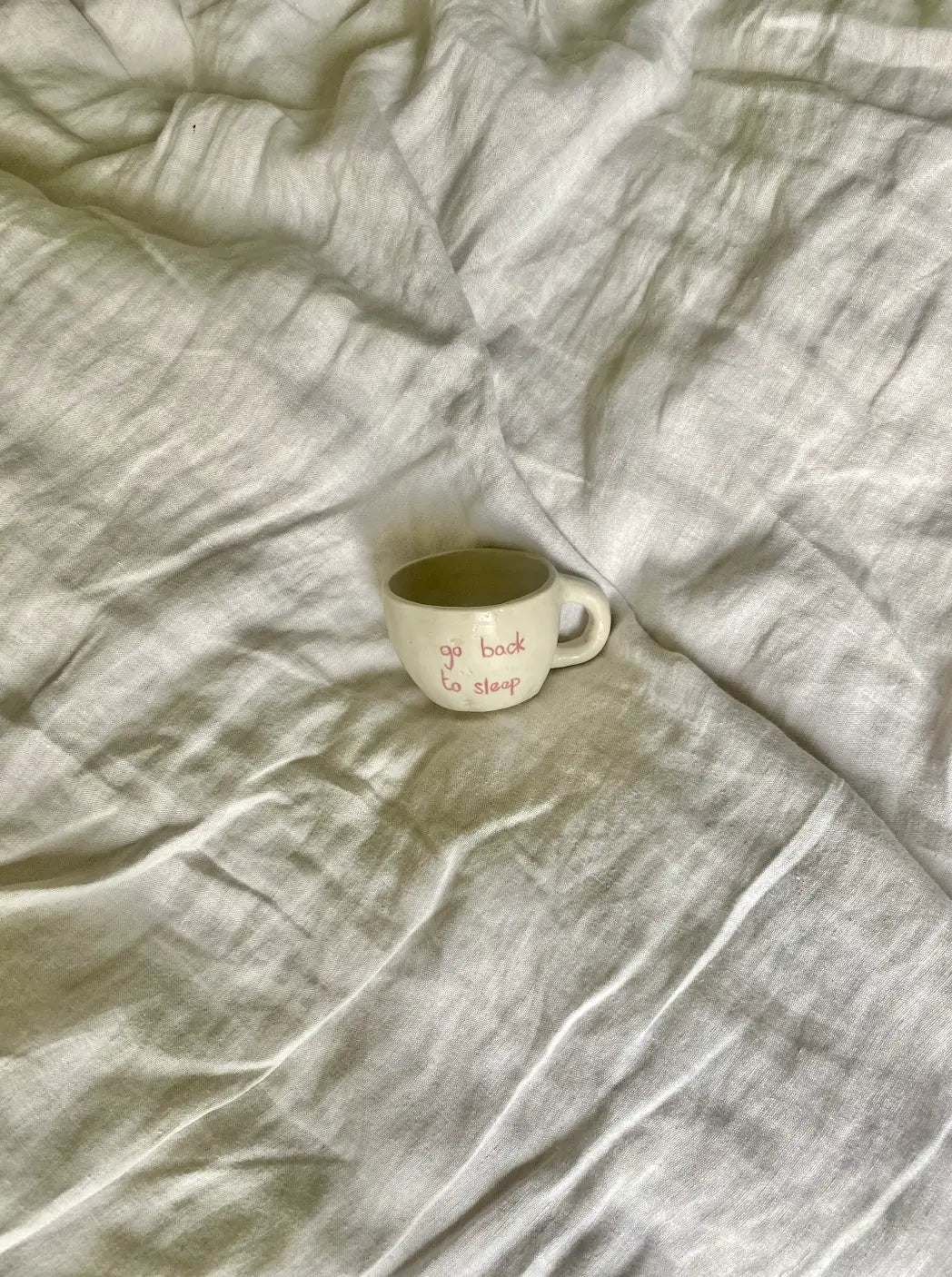 Ceramic Mug – “Go Back to Sleep” maisonbymartina