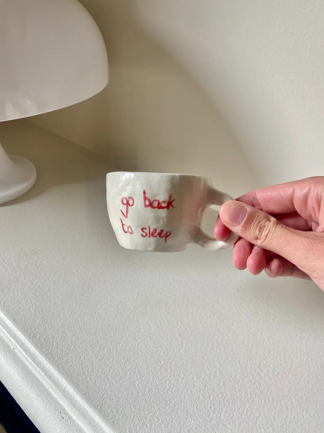 Ceramic Mug – “Go Back to Sleep” maisonbymartina