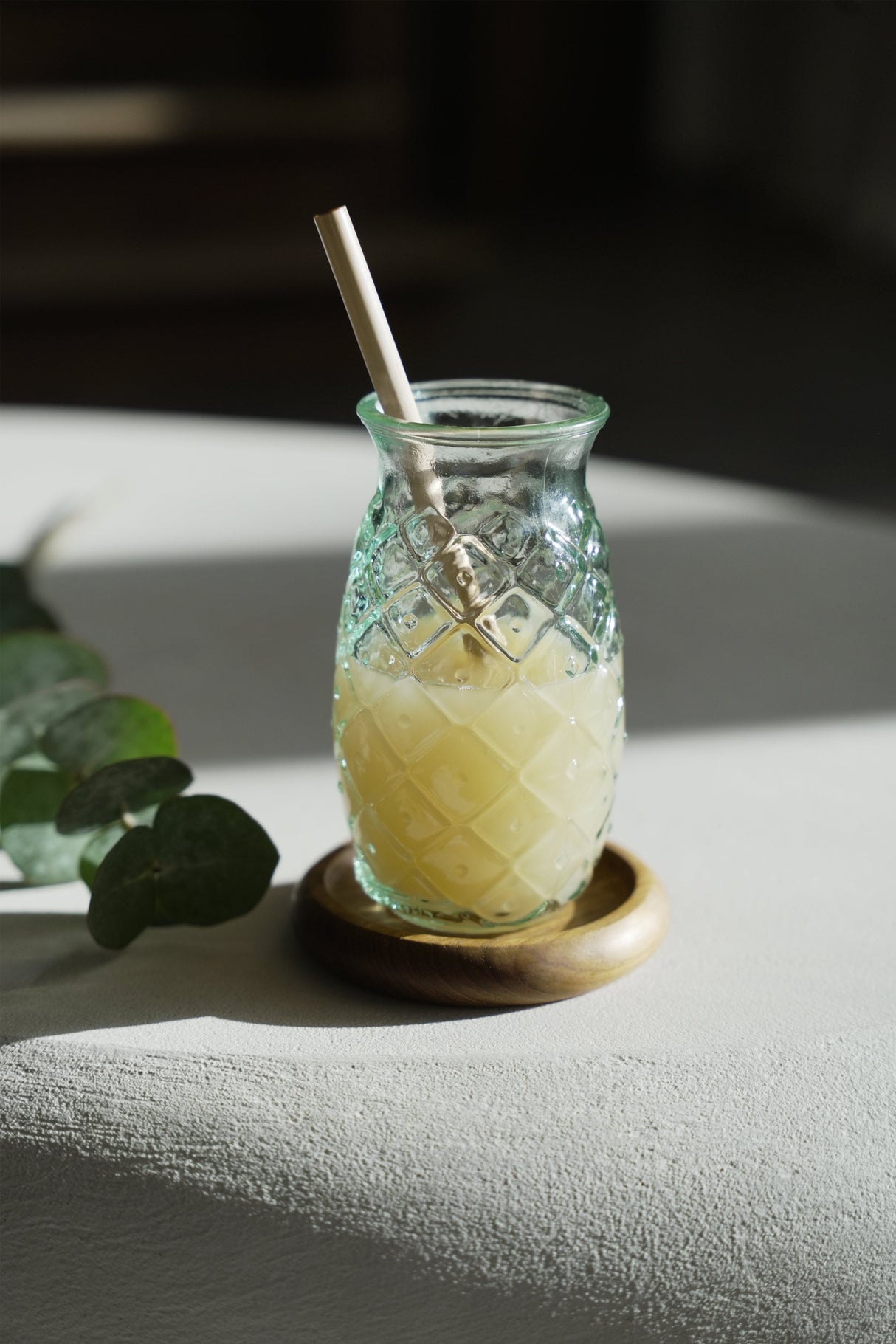 Le verre à l'ananas