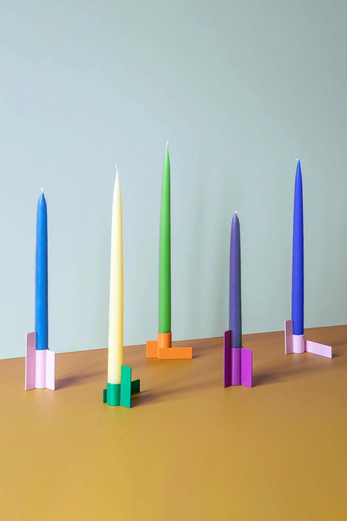 Part of the Icon series, the Icon Candlestick 01 in orange adds a timeless and contemporary touch to any home décor