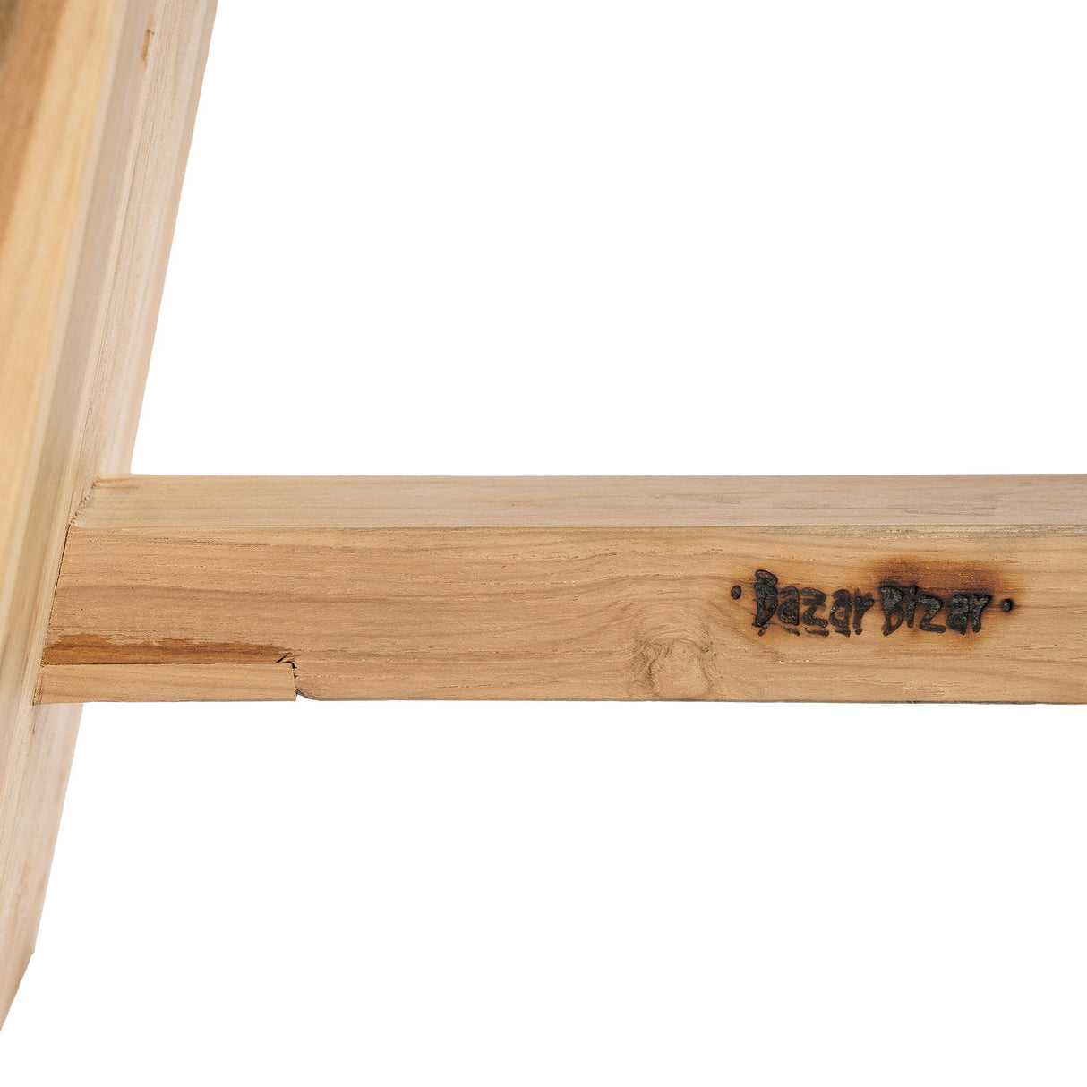 STAR Stool - Suar Wood & Leather Seat Stool