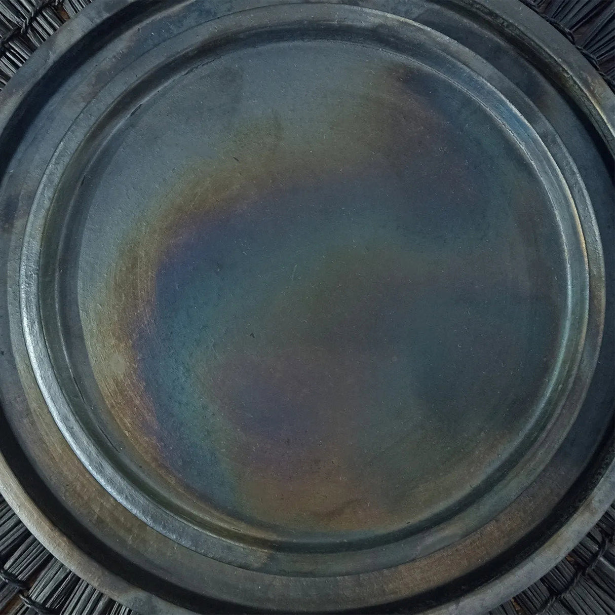 La planche brûlée en terre cuite - Noir - Grande