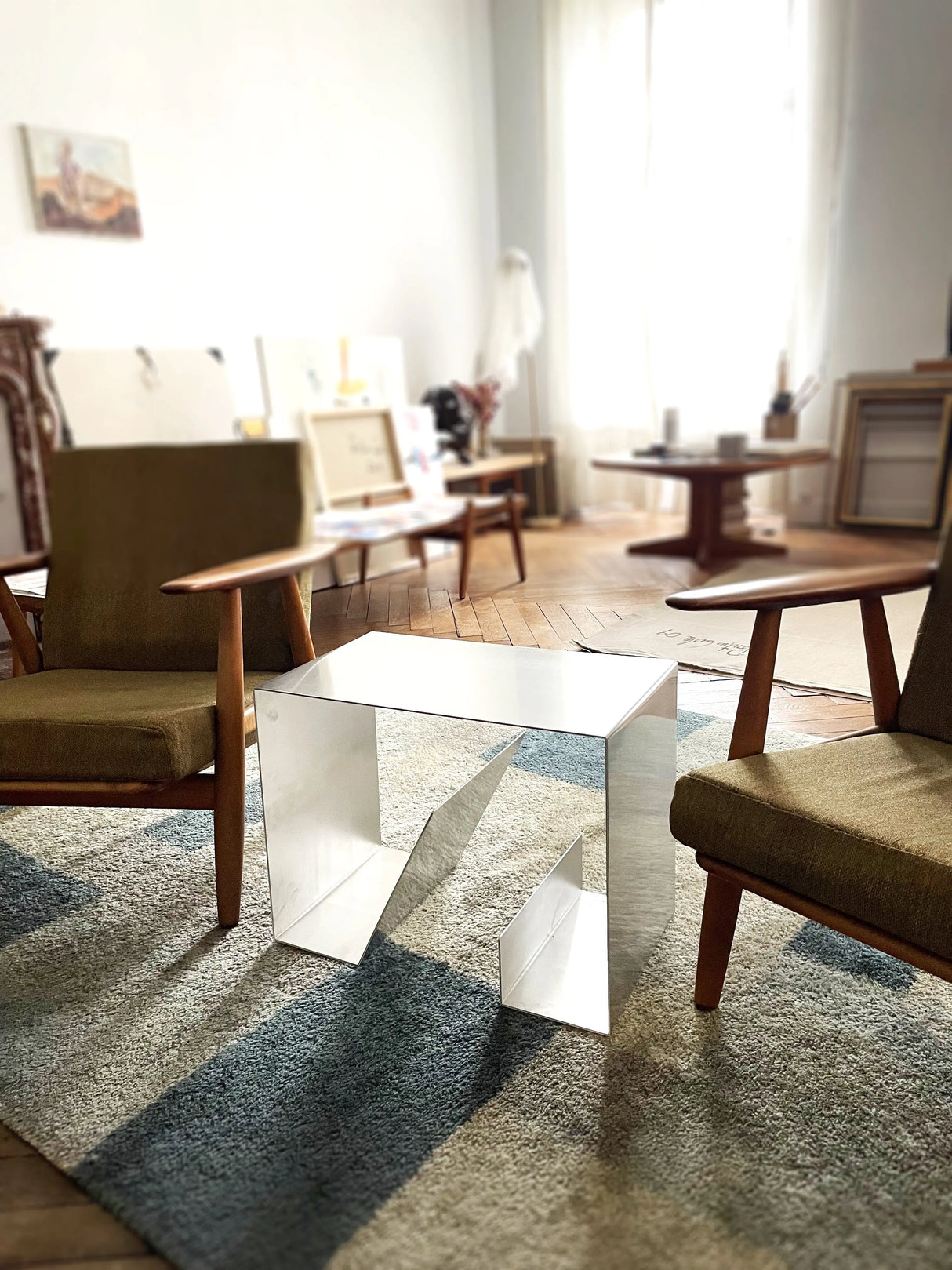 Modern Aluminium Side Table "7ADE" OK.VMH