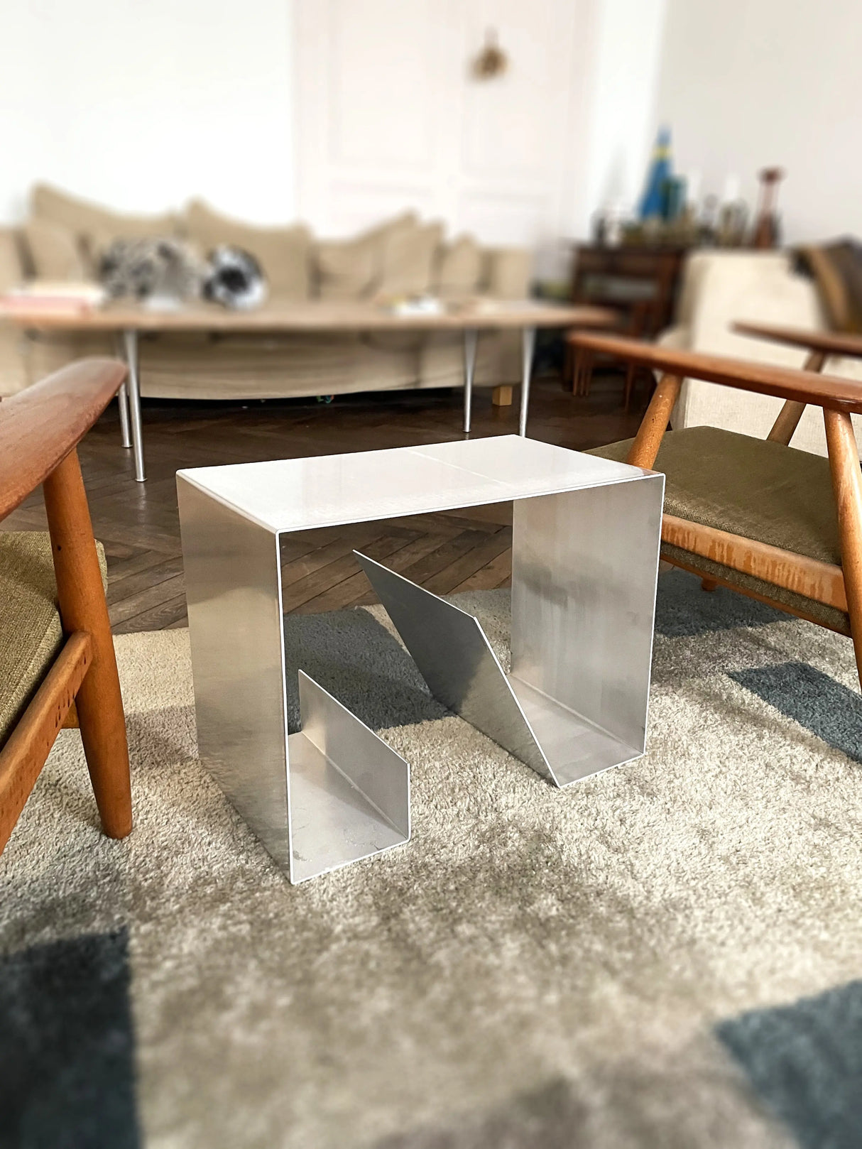 Modern Aluminium Side Table "7ADE" OK.VMH