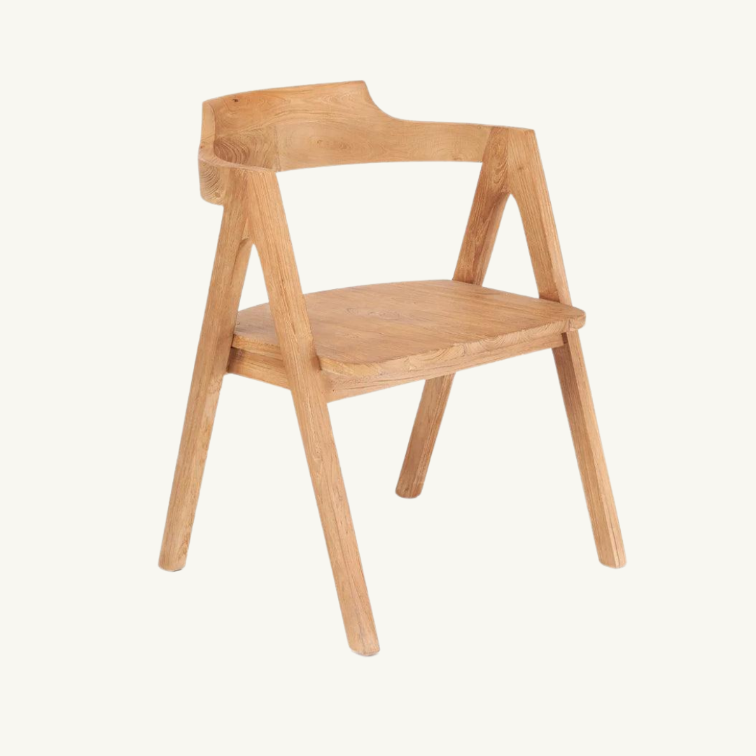 Nihi Sumba Wood Dining Chair - Durable Teak Wood