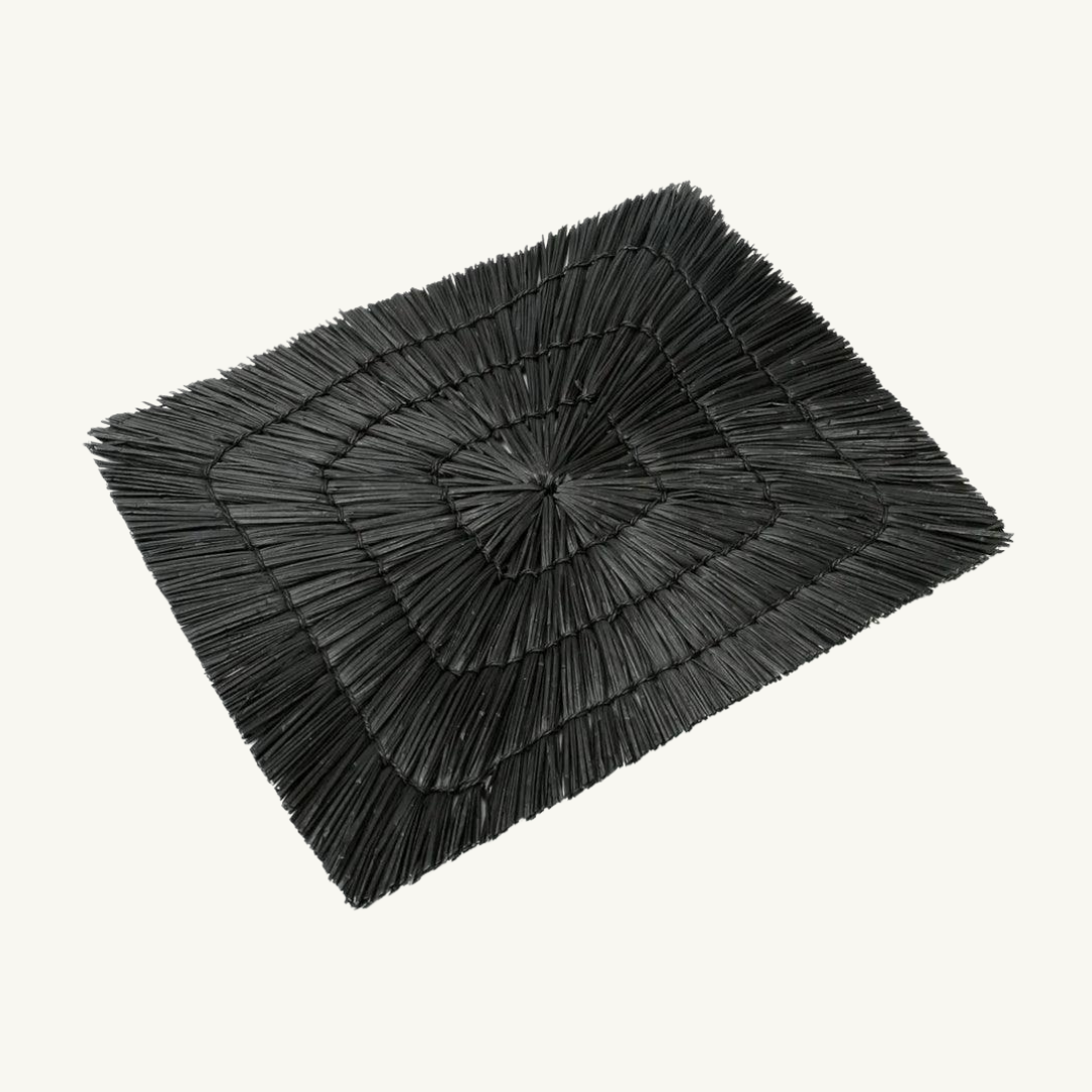 The "Alang Alang" Placemat - Rectangular - Black