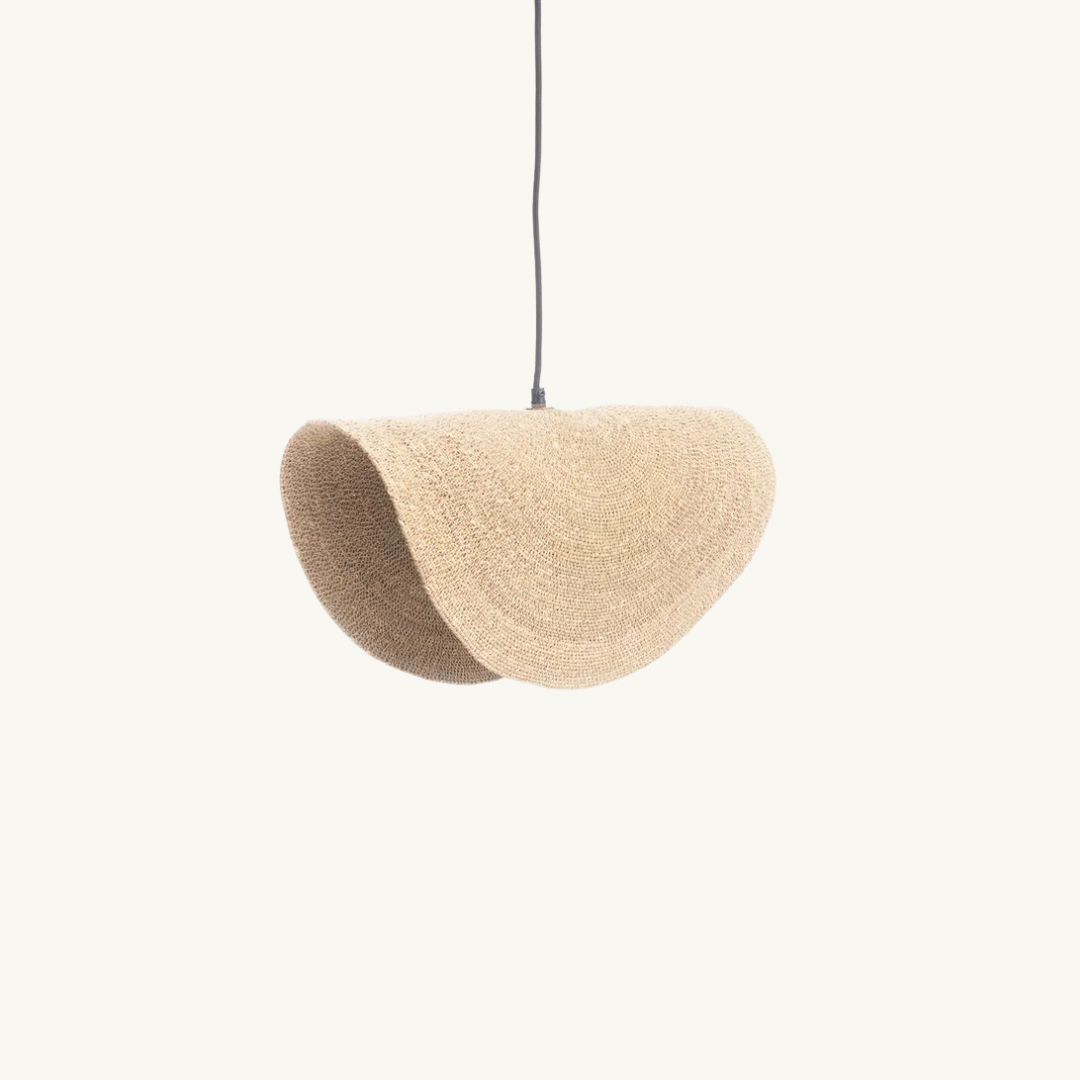 Lovalova Pendant Lamp – Woven Grass Ligh -  Organic Shape