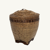 Colonial Handcrafted Rattan Laundry Basket – Durable Natural Rattan with Elegant Weave Design