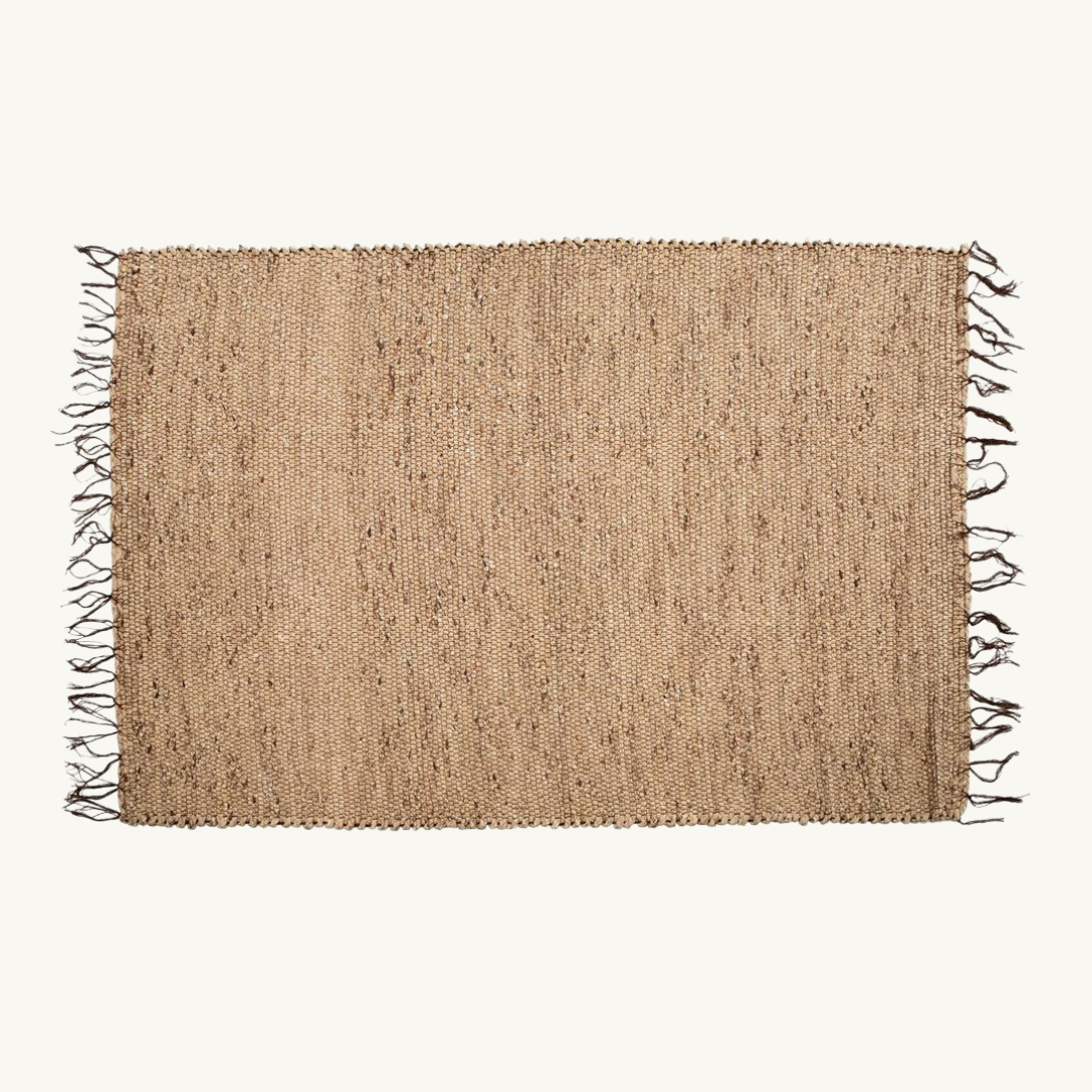 Killing Field Seagrass Carpet – XL Handcrafted Carpet with Fringe Edges