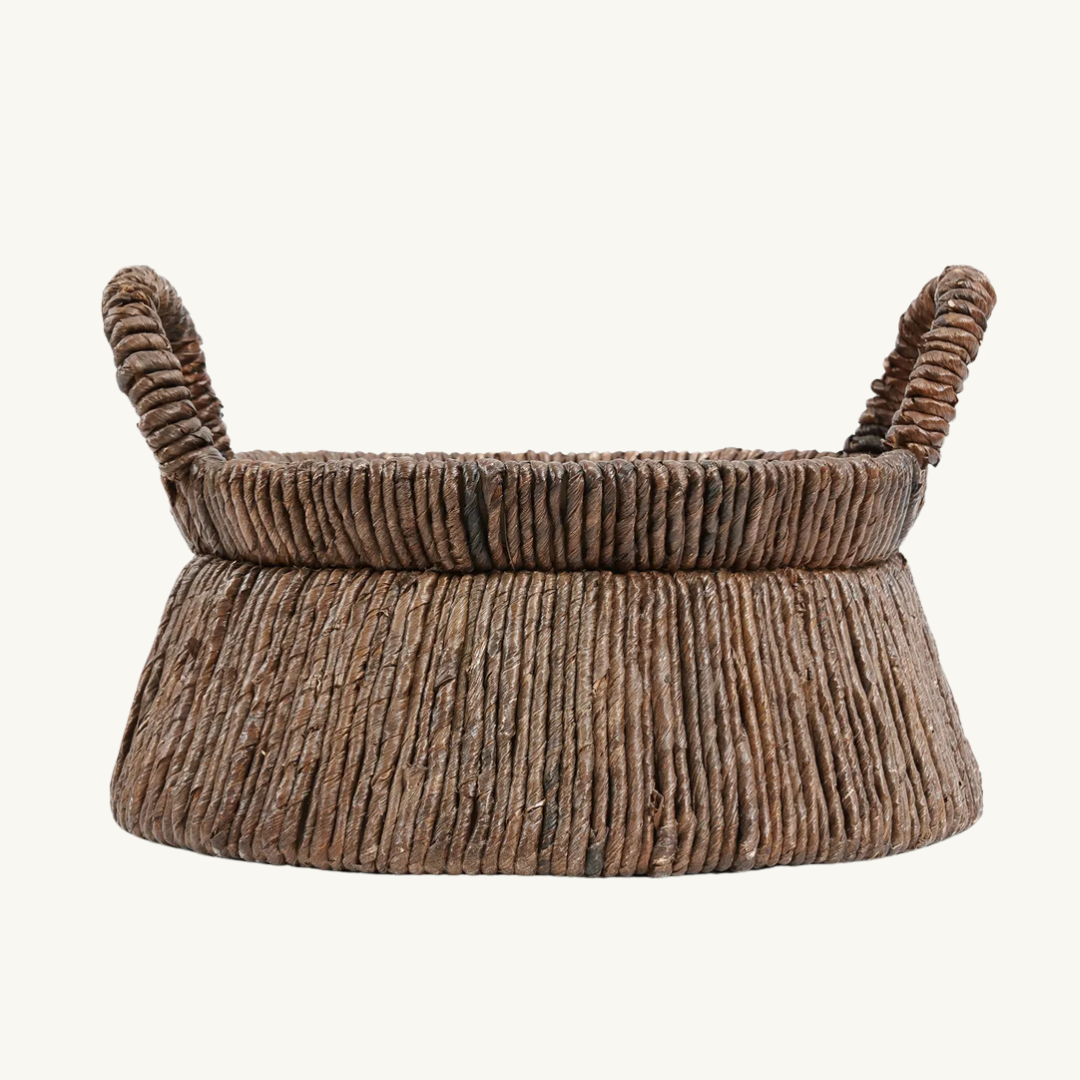 Chizara Mand Basket – Natural Banana Leaf with Triangular Design