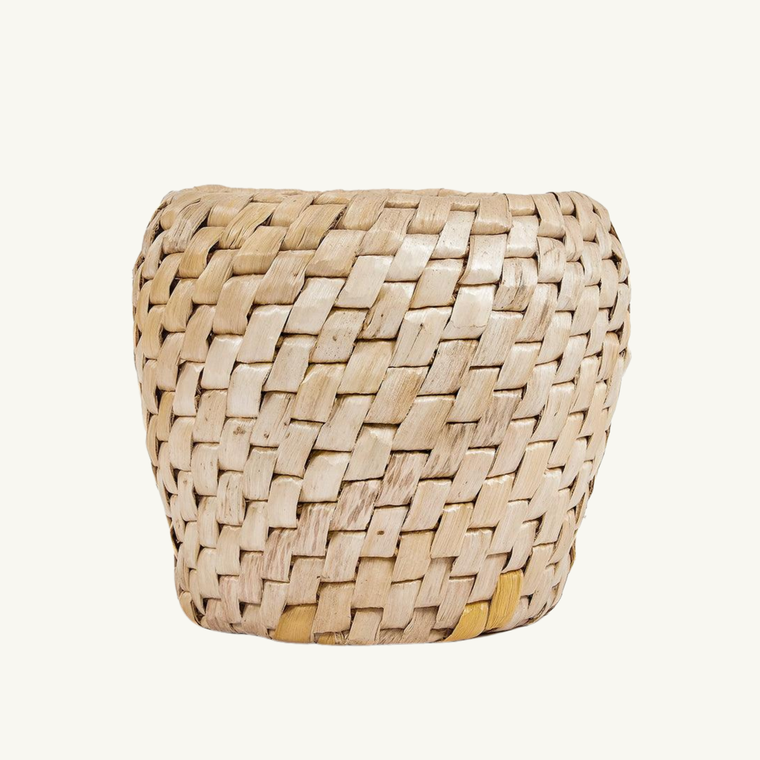 Chidi Basket – Natural Banana Leaf Storage with Unique Diagonal Design