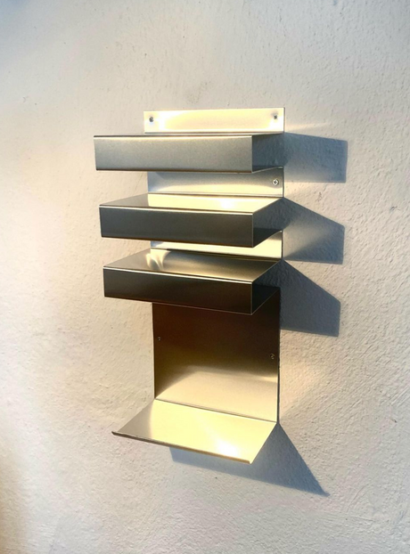 Wall-mounted aluminum shelf "720G4" by OK.VMH, sleek and modern design