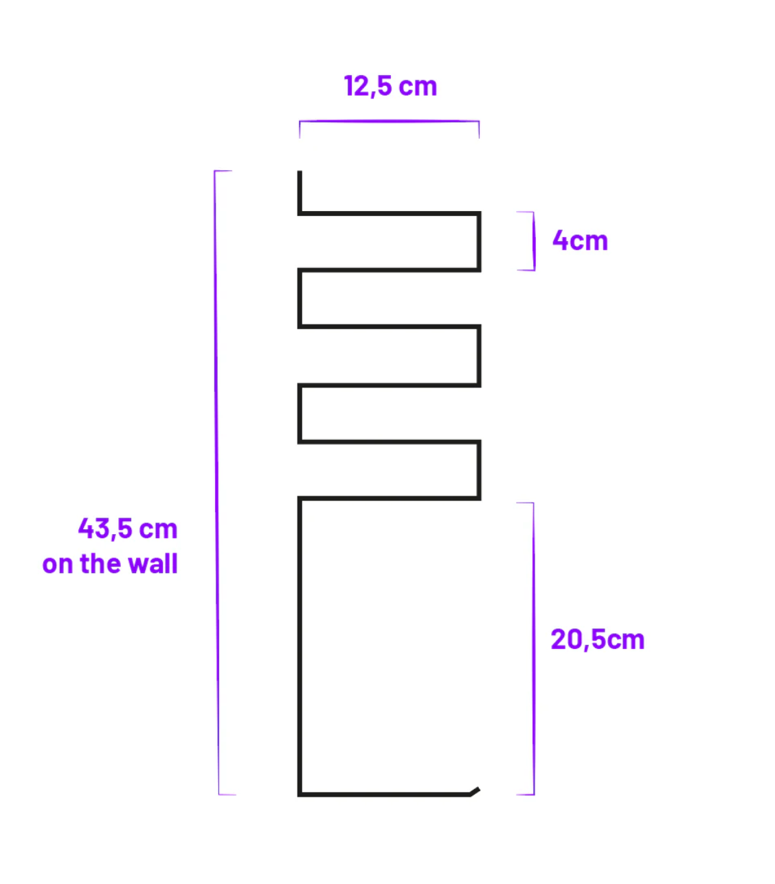 Wall-Mounted Shelf "720G4" by OK.VMH – Modern Aluminum Design