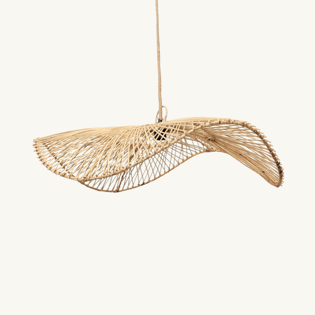 Hat Rattan Pendant Light – Handmade Eco-Friendly Natural Rattan Pendant Lamp