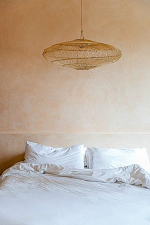 Macaron Pendant Lamp – Handcrafted Rattan Light