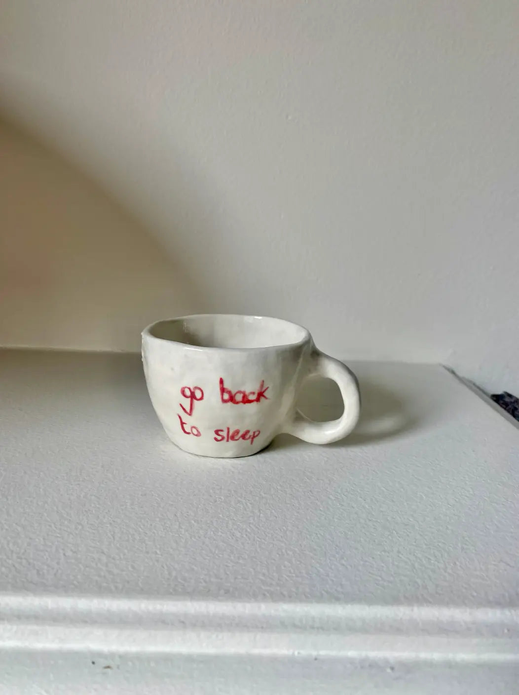 Ceramic Mug – “Go Back to Sleep” maisonbymartina