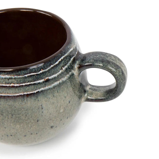 Set of 6 Comporta Collection Grey Ceramic Coffee Cups, perfect for housewarmings, birthdays, or coffee enthusiasts