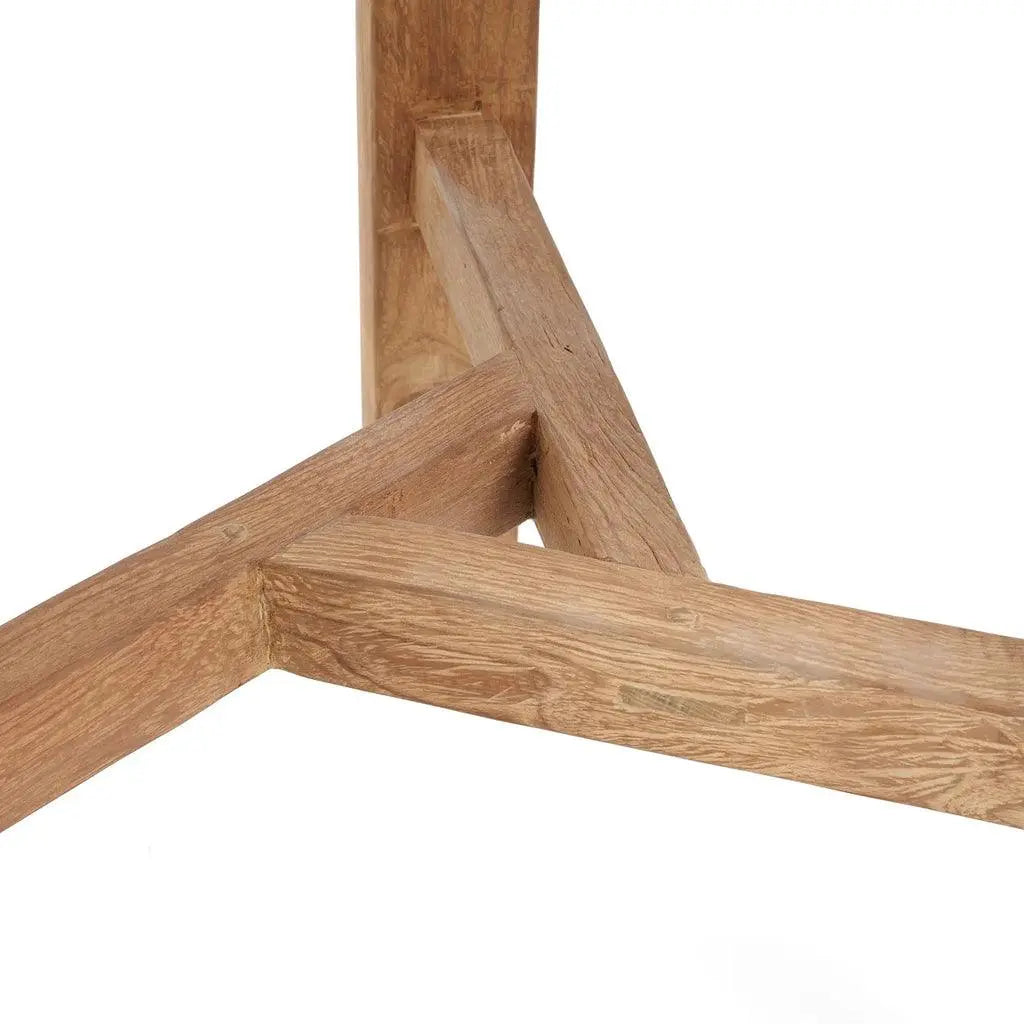 Fusuma Outdoor Bar Table made from reclaimed teak wood, perfect for transforming your patio into a luxurious retreat