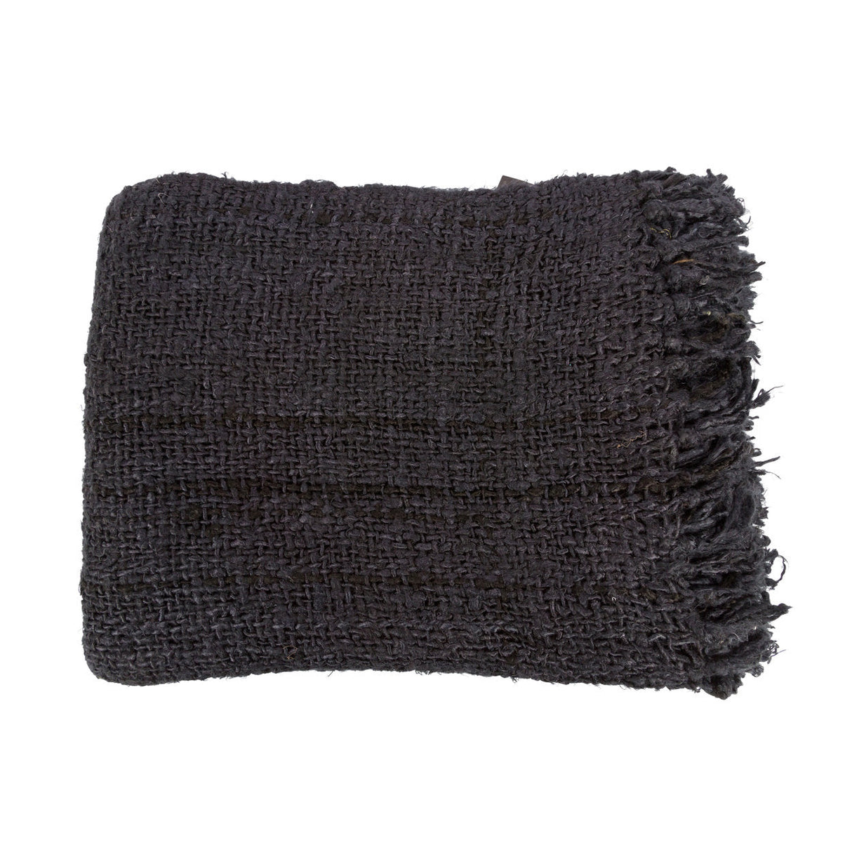 Couverture noire en coton