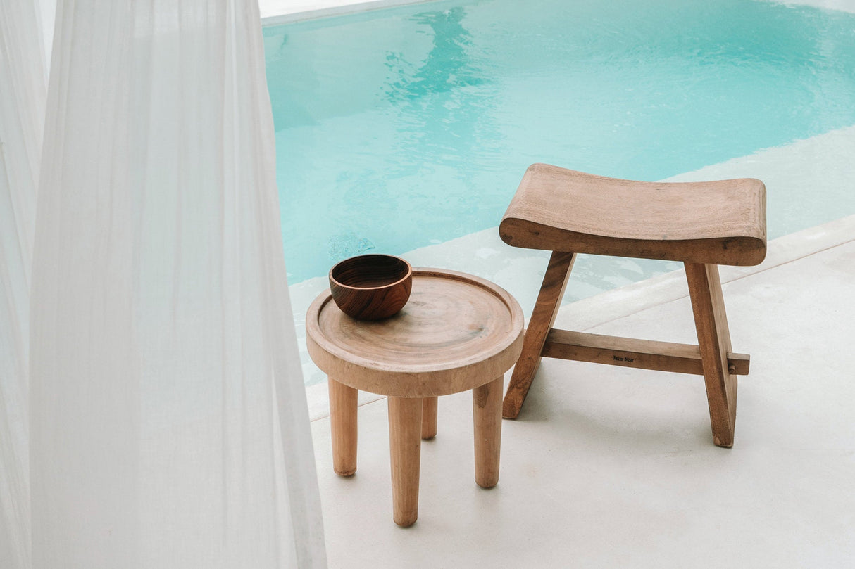 Suar Wood Stool - Handmade in Bali
