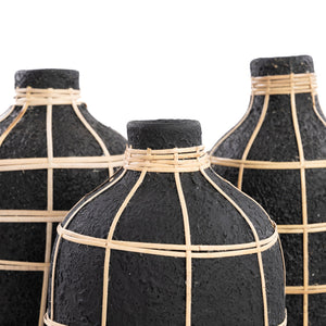 WHOOPY - Black Terracotta Vase
