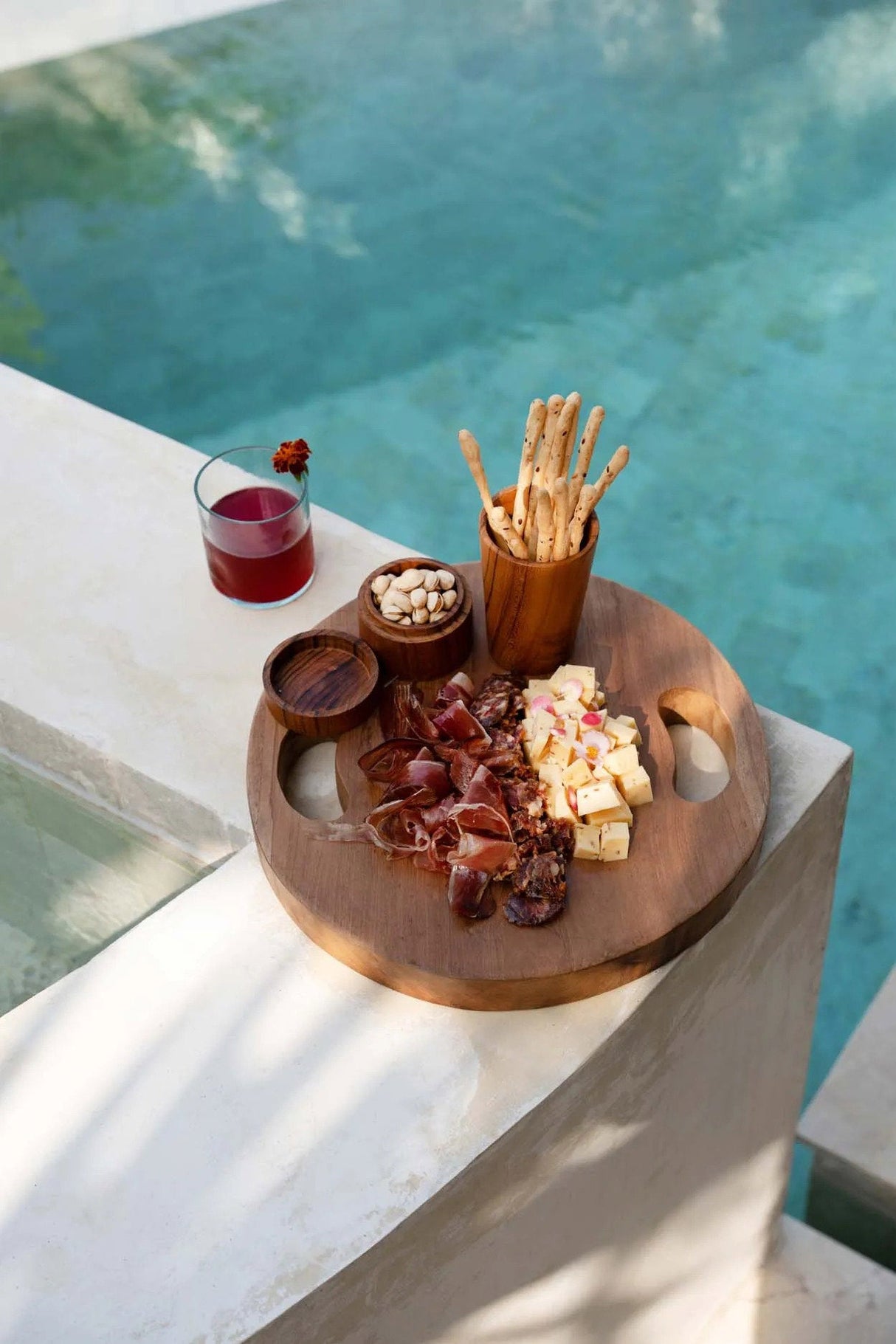Teak Root Cutting Board & Serving Tray