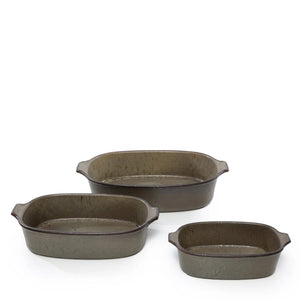 Plat de cuisson en céramique verte