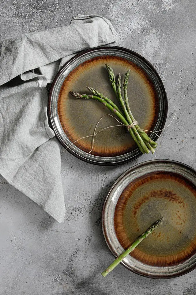 Comporta Collection Large Ceramic Plates featuring a sleek, modern design that complements a variety of tableware styles