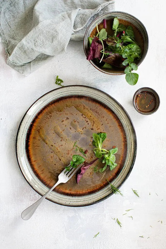 Comporta Collection Large Ceramic Plates, dishwasher-safe and food-safe for easy cleaning and everyday use