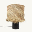 Add a cozy boho touch to your space with this stylish table lamp, featuring a handwoven natural grass lampshade. Perfect for living rooms, bedrooms, or covered outdoor spaces.