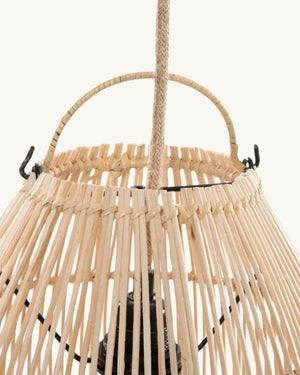 ZURI Pendant Lamp - Natural Rattan Lighting Bazar Bizar