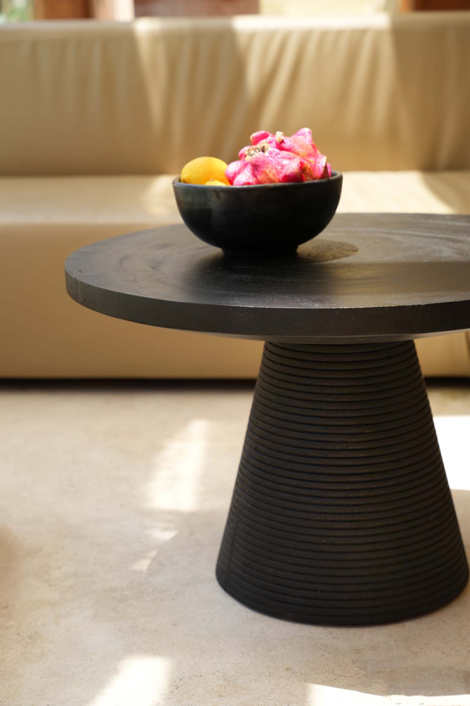 Modern Black Wooden Coffee Table for Stylish Interiors