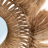 Abaca Round Mirror – Handcrafted Abaca Grass, Boho Chic Sustainable Decor