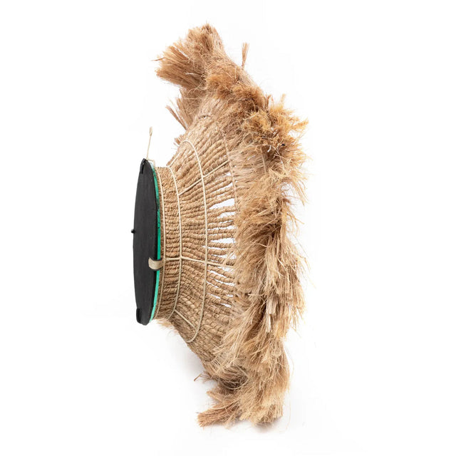 Abaca Round Mirror – Handcrafted Abaca Grass, Boho Chic Sustainable Decor Bazar Bizar
