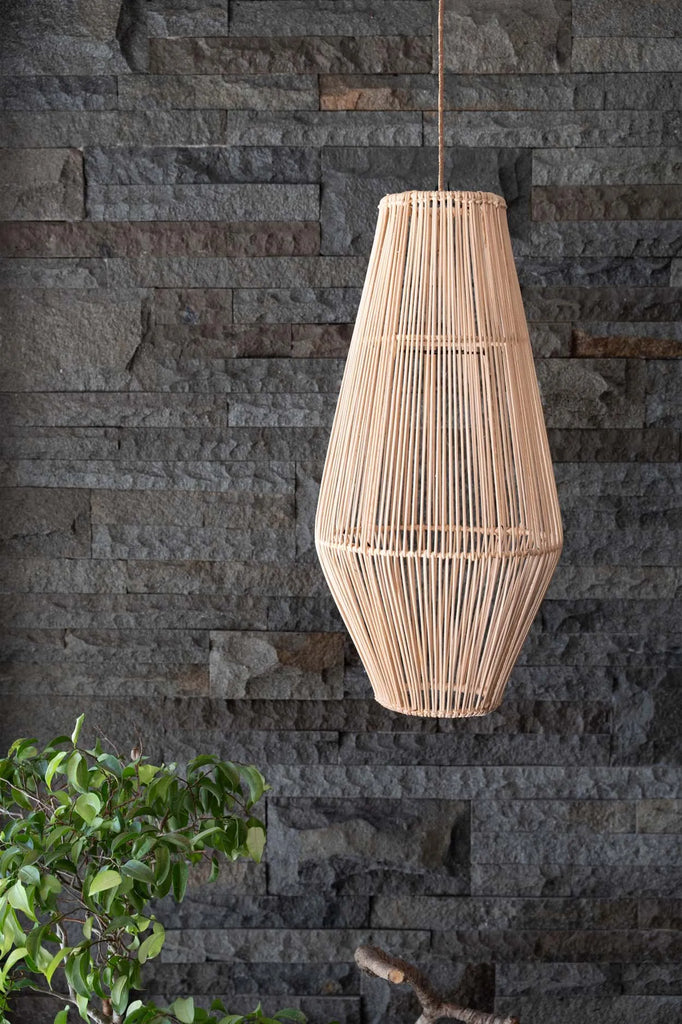 Aphrodisiac Pendant Lamp - Unique Home Decor in Natural Rattan