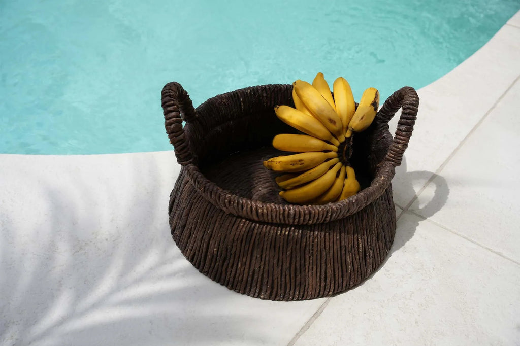 Chizara Mand Basket – Natural Banana Leaf with Triangular Design