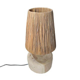 "De Grass" Teak Wood Table Lamp - Natural - maisonbymartina