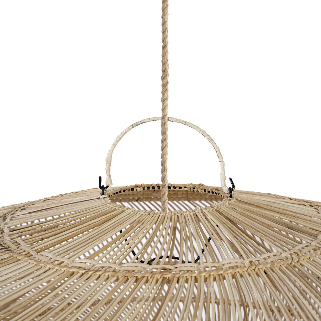 Macaron Pendant Lamp – Handcrafted Rattan Light