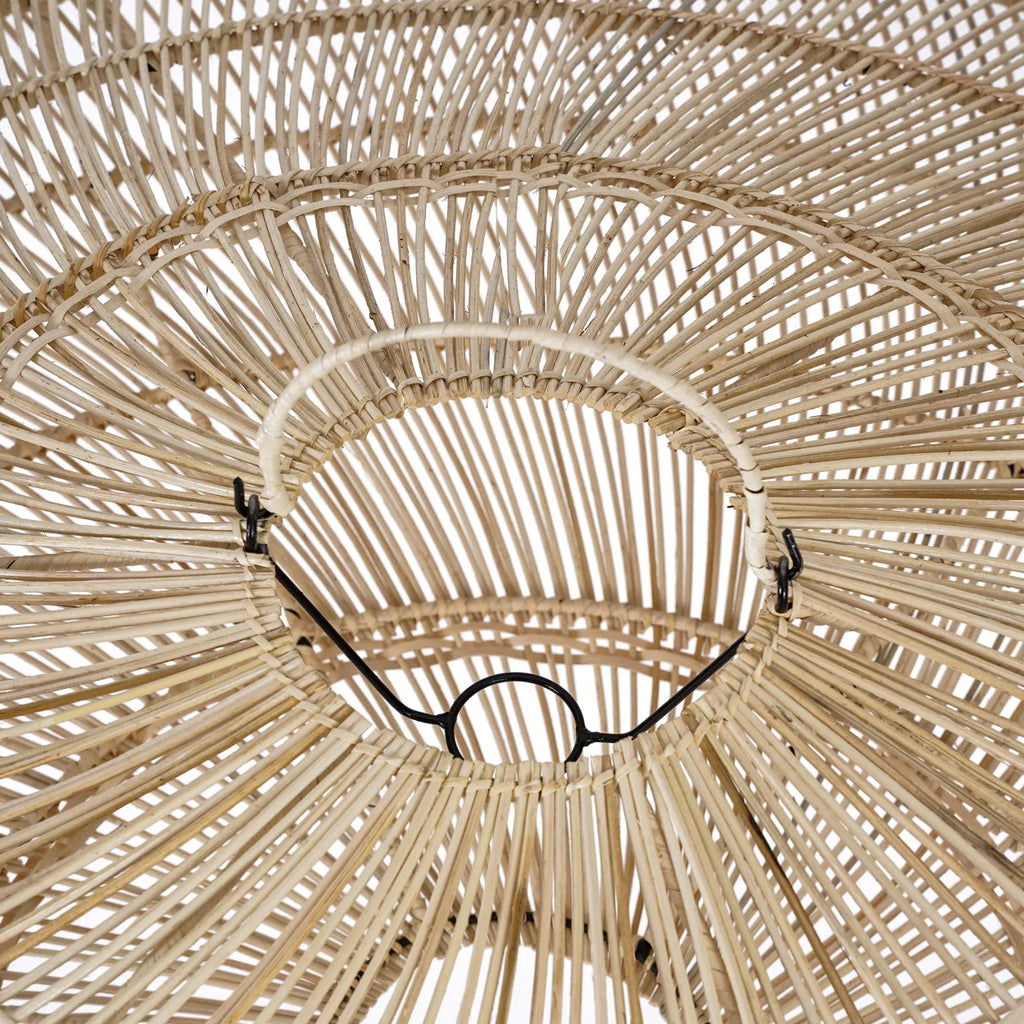 Macaron Pendant Lamp – Handcrafted Rattan Light