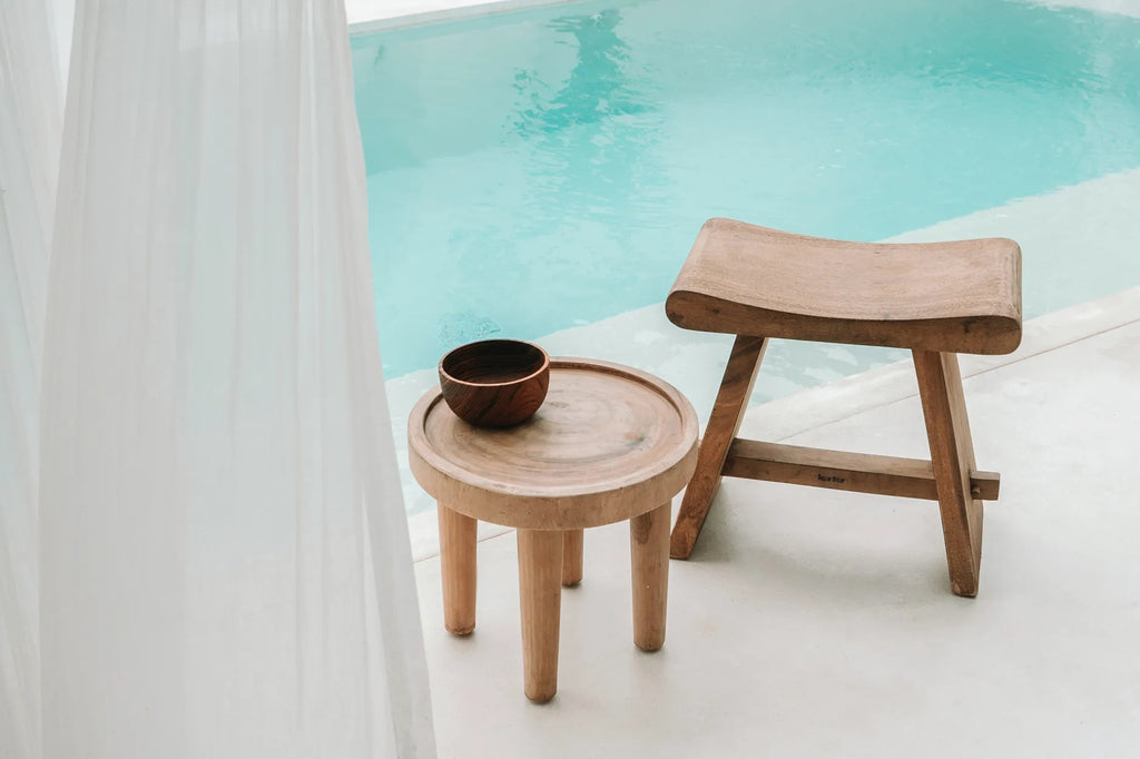 Versatile Suar Wood Stool – Perfect for Any Room