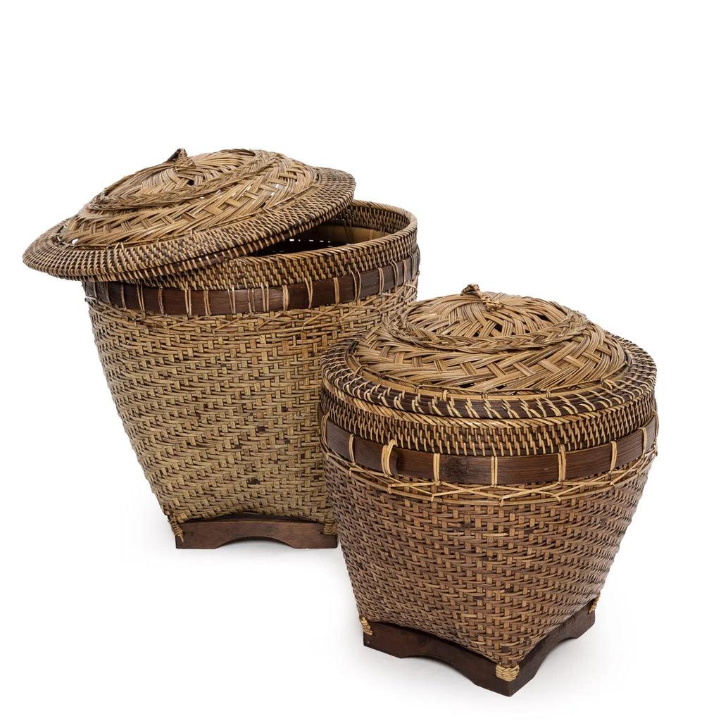 Sturdy and durable Colonial Handcrafted Rattan Laundry Basket, designed for functional and timeless style