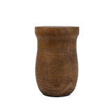 Ezili Stool made from natural suar wood, featuring artistic patterns and stains that add character and charm to your space.