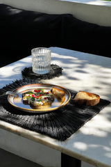 The "Alang Alang" Placemat - Rectangular - Black - maisonbymartina