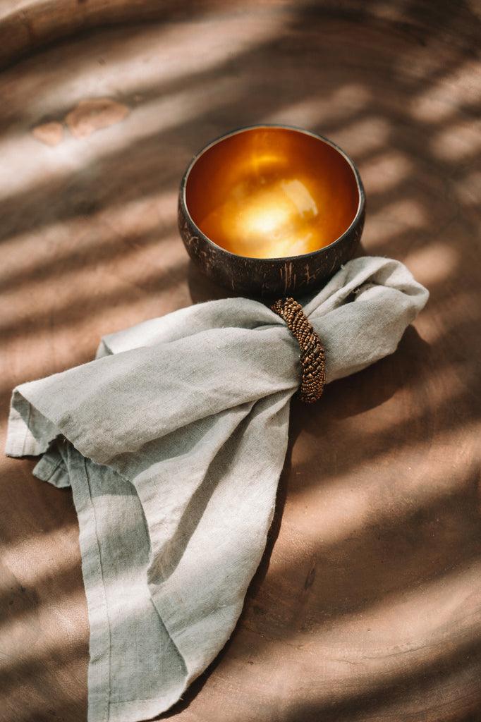 The "Coco Food" Bowl - Natural Gold - maisonbymartina