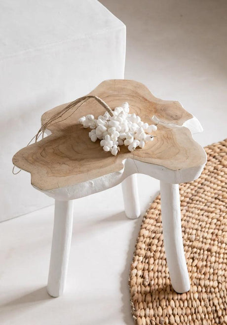 The "Organic" Side Table - Natural White - maisonbymartina